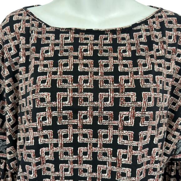 Max Studio Womens Black Blouson Long Sleeve Stretch Jersey Knit Dress sz M - Picture 5 of 16